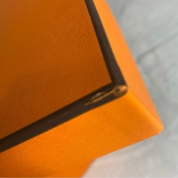 Hermès Orange Gift Box with Ribbon #1 - Picture 8 of 11